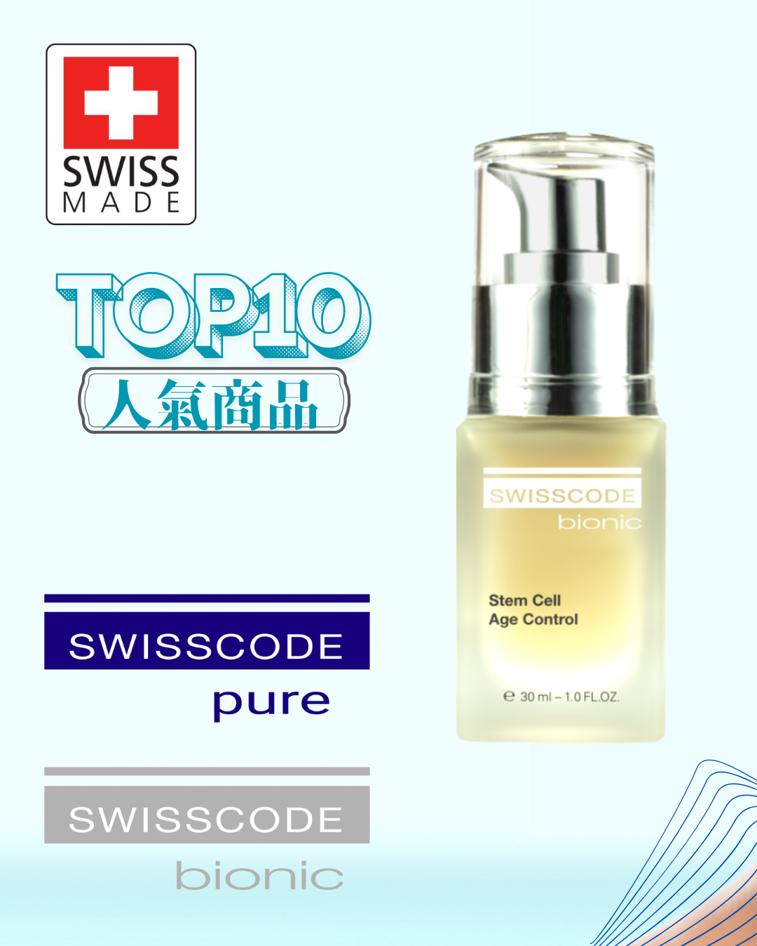 瑞士SWISSCODE BIONIC植物幹細胞抗老精華素 30ml