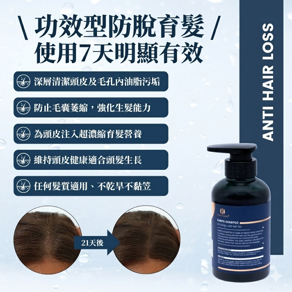 香港 貝迪喬 漢方防脫控油洗頭水 300ml - Image 5